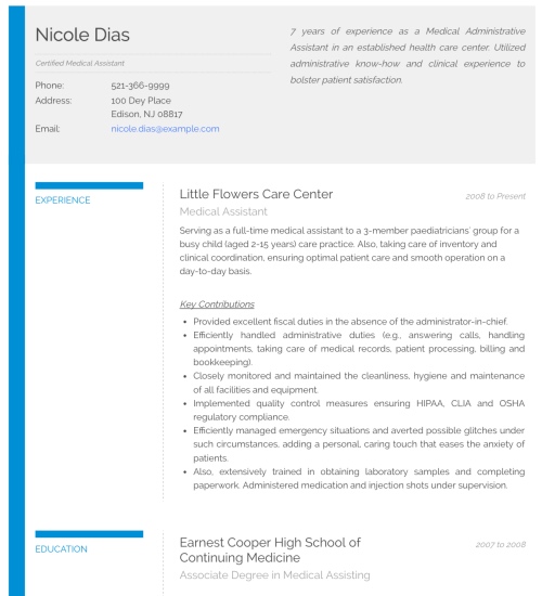 Resume Template - 'Bold' | Create your CV