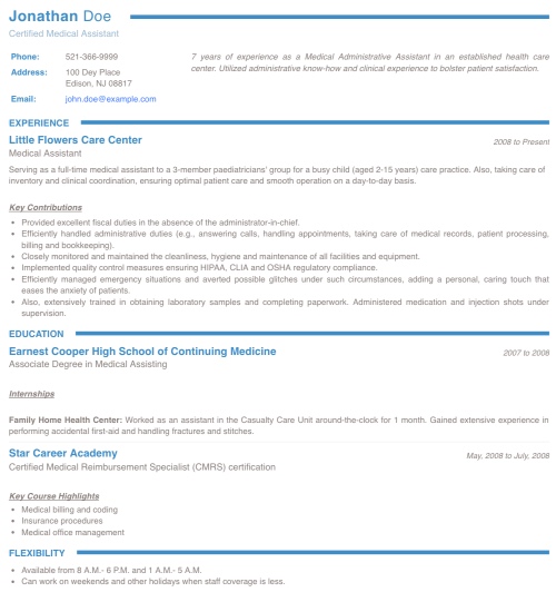 Resume Template - 'Collegium' | Create your CV