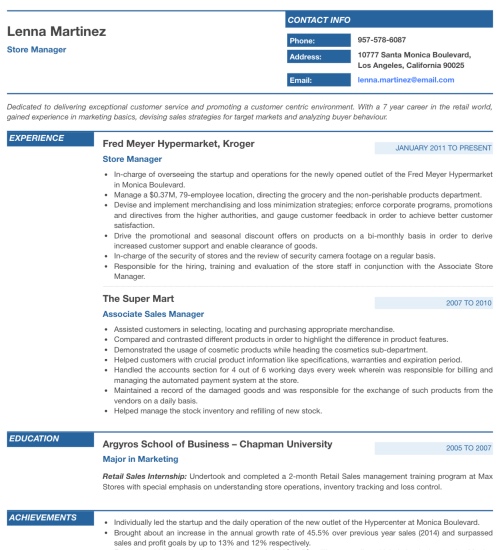 Resume Template - 'Prestige' | Create your CV