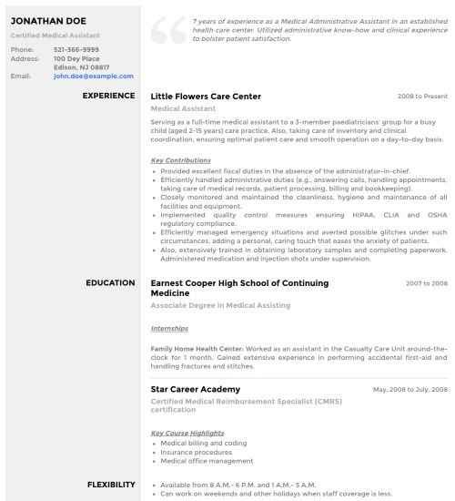 Resume Template - 'Slate' | Create your CV