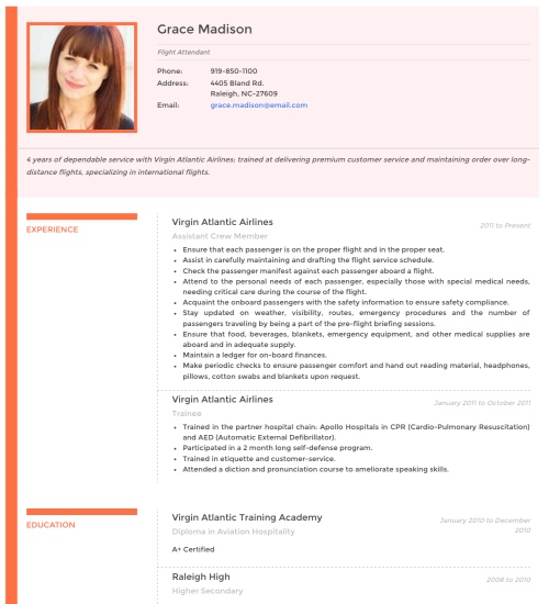 Resume Template - 'Vivid' | Create your CV
